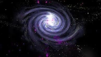 宇宙星云星空推进银河大气粒子唯美背景视频的预览图